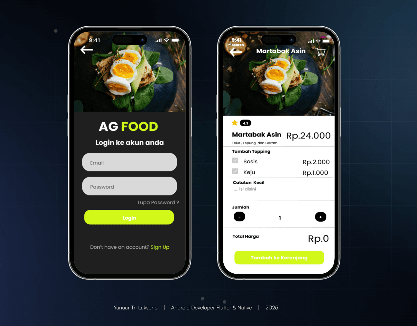 AG-FOOD Mobile Native — preview